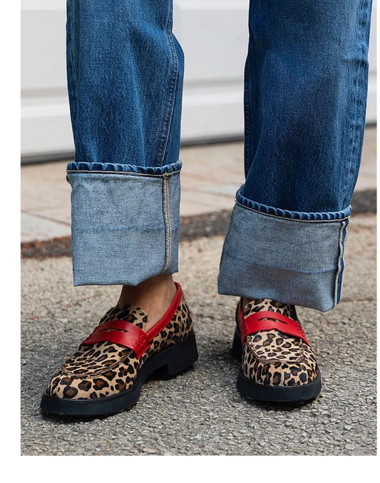 Women's Chunky Sole Loafers – Slip-On Closed Toe