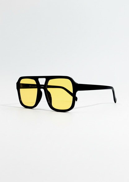 Goldie Retro Sunglasses | UV400, Golden Frame