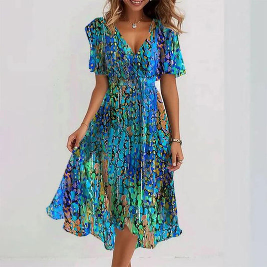 Adele Floral Summer Midi Dress | Casual, Timeless, Effortless