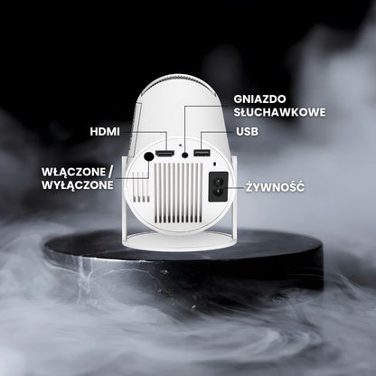 Projektor wideo z obsługą 4K – Wi-Fi i Bluetooth