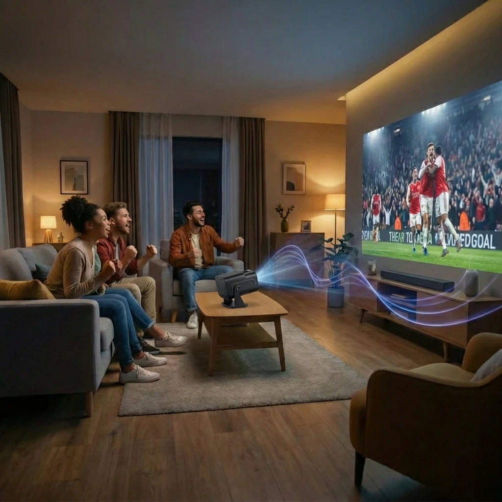 4K-compatible projector - Wi-Fi and Bluetooth